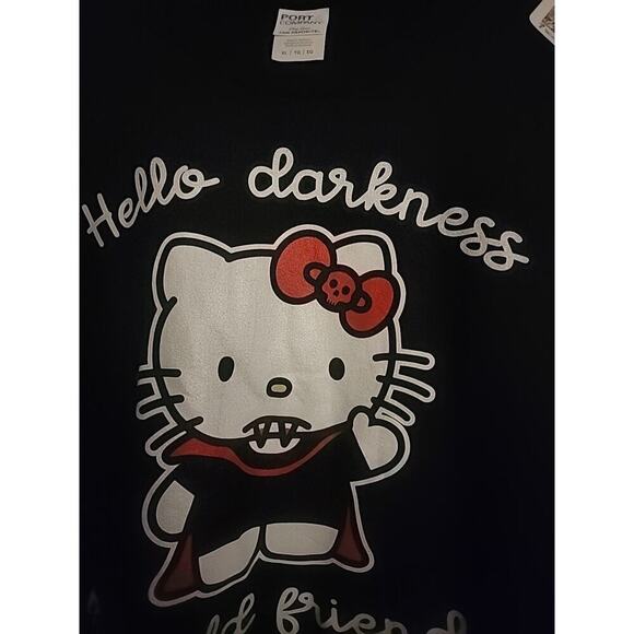 HELLO KITTY Horror Goth Vampire Goth XL NEW Excellent Cotton A98 Halloween - Picture 3 of 4